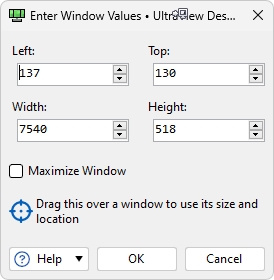 Trigger Action Size and Location